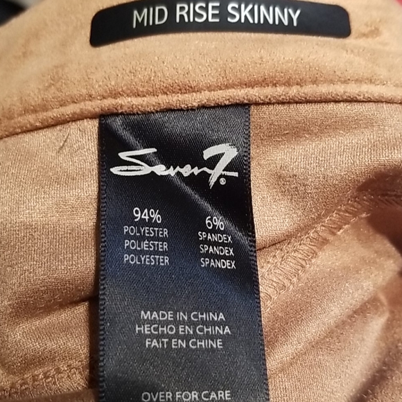 Seven7 tan suede skinny pants - Picture 8 of 8